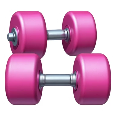 dumbell pink sticker