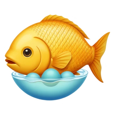 fish eat eggs sticker