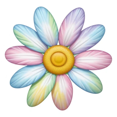 Pastel tie dye daisy sticker