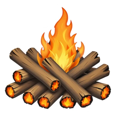 Fogata de camping 32x32 png menos de un mega sticker