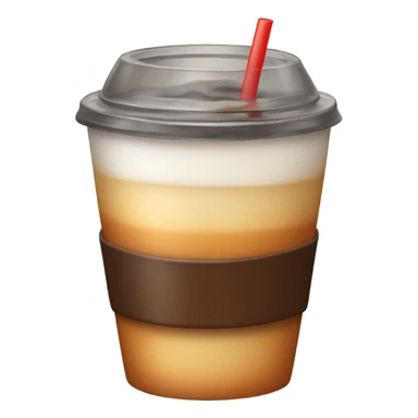 Cozy cup of iced americano sticker