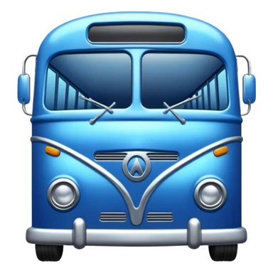 blue bus sticker