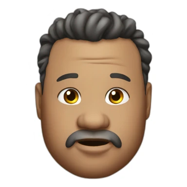 very fat man big ass sticker