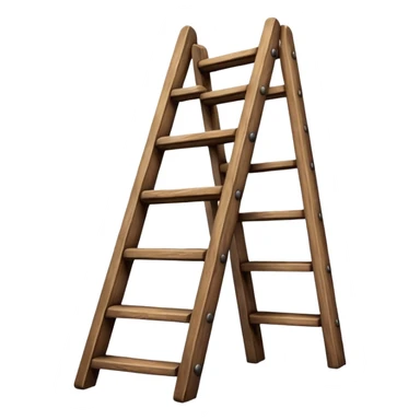 Wooden ladder sticker