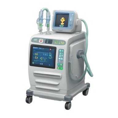 Oxygen ventilator intensive care unit  sticker