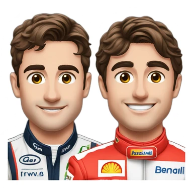 Charles Leclerc and Carlos Sainz sticker