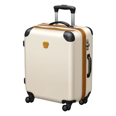 Luggage, eggshell white color  sticker