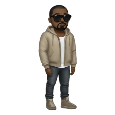 Pug kanye west donda outfit sticker