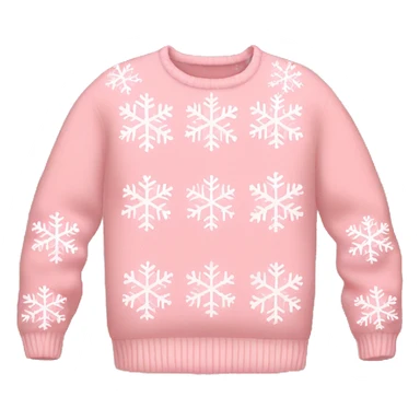Light pink snowflake sweater  sticker