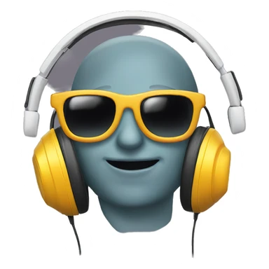 headphones, sunglas sticker