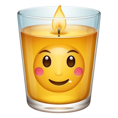 Vela aromática no copo sticker