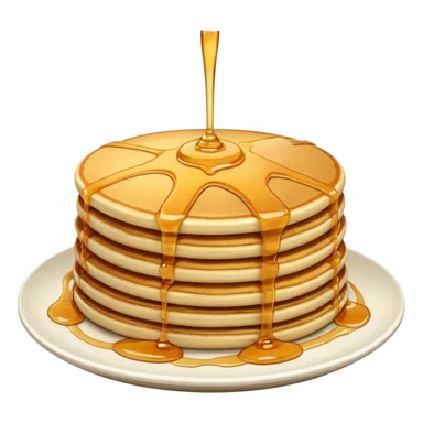 Pancakes with honey on top sticker