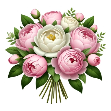 Bridal bouquet with flowers sticker