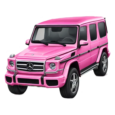 Pink Mercedes g wagon sticker