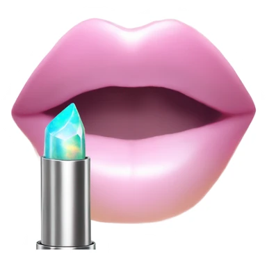 opal crystal lipstick sticker