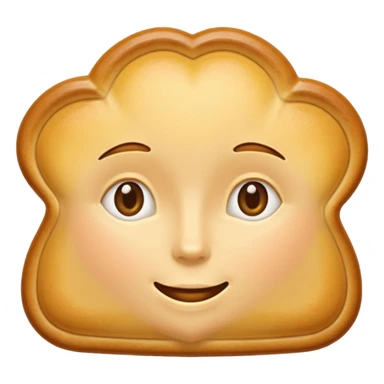 dessert Madeleine. without tail detail. long shape. 
one layer sticker