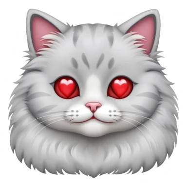 Cat with heart eyes with there hands on there face sticker