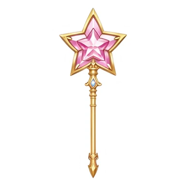 magical girl wand sticker
