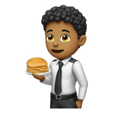 breaded boy in formal attire sticker