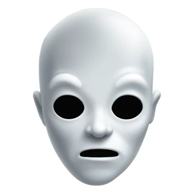 White ghost but with a point where his head is super pointy  sticker
