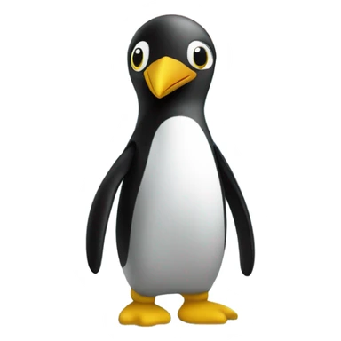 Pingu in Antarctica with yellow captions underneath him that say [noots internally] sticker