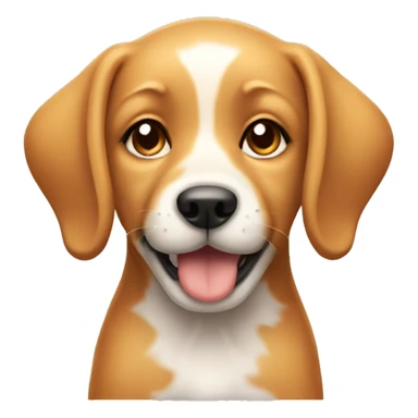 Puppy that has fox features but more blonde honey coloring sticker