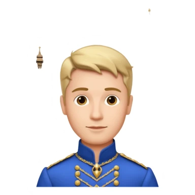 Parisian man in a prince dress on the Eiffel Tower sticker