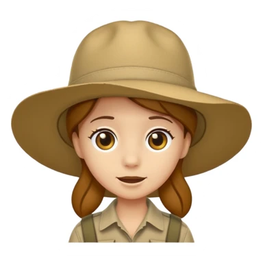 safari hat sticker