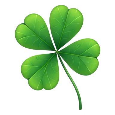 Five pisce clover sticker