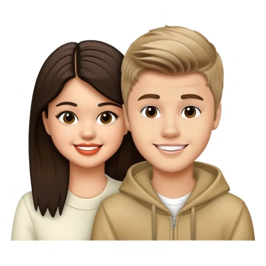 selena gomez and justin beiber sticker