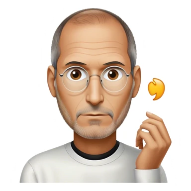 steve jobs thinking sticker