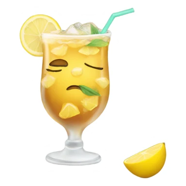 lemon iced tea sticker