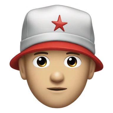 Young fred durst wearing a backwards red hat  sticker