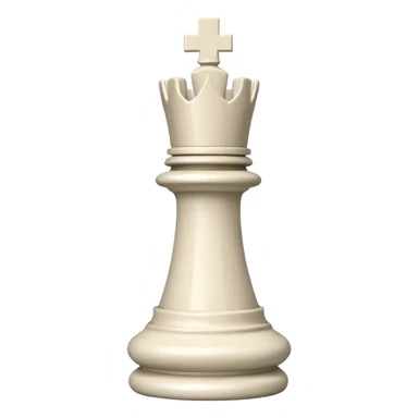 white rook chess piece, castle-like, crenellated top sticker