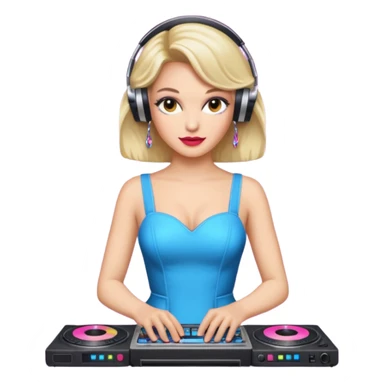 80'S CELEBRITY HORSE WITH DJ DRESS sticker