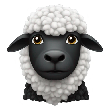 Schlecht gelauntes schwarzes Schaf  sticker