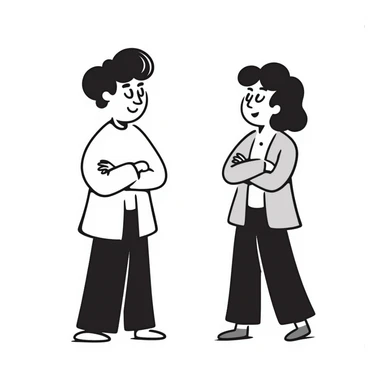 hand-drawn poop and pee characters in a humorous face-off sticker