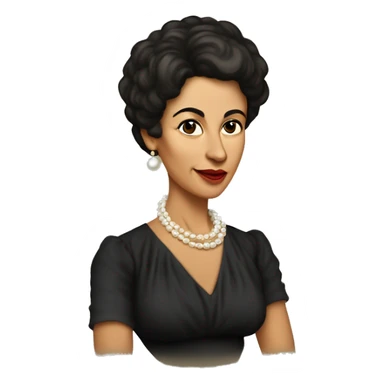 Lola Rodríguez de Tió was the first Puerto Rican-born woman poet to establish herself a reputation as a great poet throughout all of Latin America. short hair. pearls. sticker