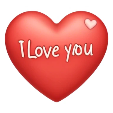 Heart with I love you sticker