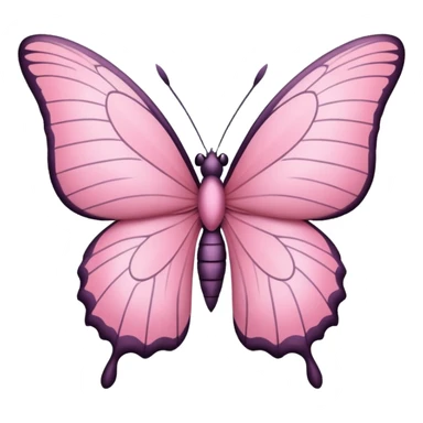 Mariposa rosa pastel  sticker