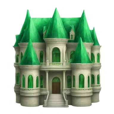 Palace made out of emerald sticker