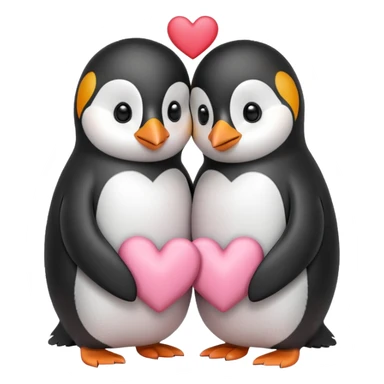 Cute love pinguin sticker