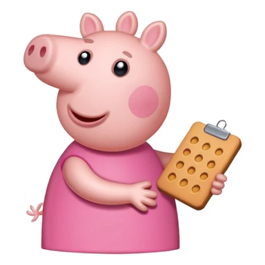 Peppa pig doing the griddy sticker