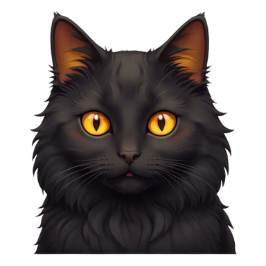 autumn cozy black cat sticker