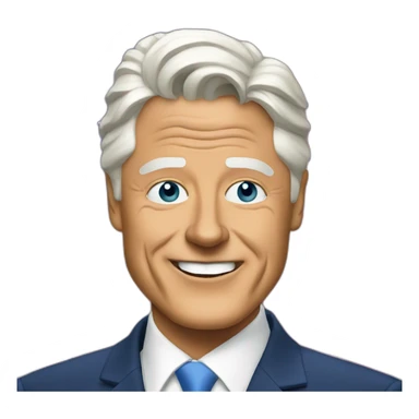 bill clinton trans pride sticker
