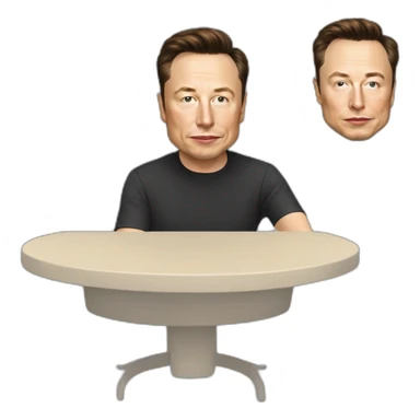 Elon musk dans une fusée sticker