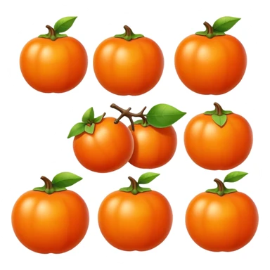 Persimmon and sunshine magic sticker