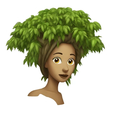 driade tree woman  sticker