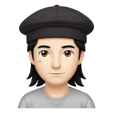 Bret Epic Mazur from Crazy Town with black hair sticker