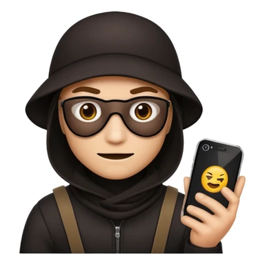 Robber iPhone emoji sticker